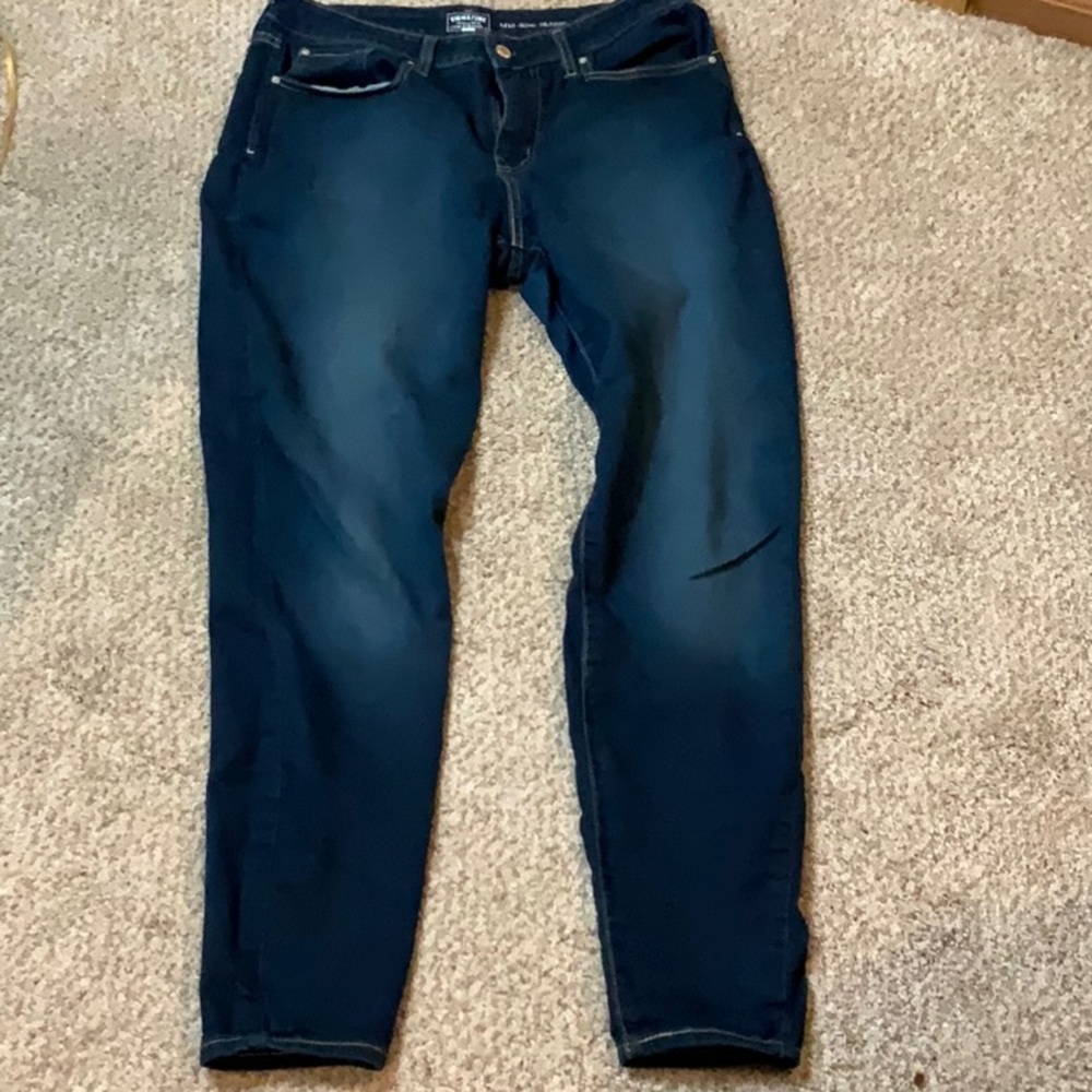 New - Levi Strauss Signature Gold Dark Blue Women's Mid-Rise Skinny Jeans